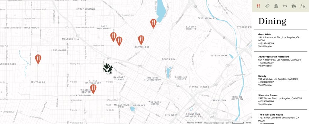 Map of best neighborhoods to rent in Los Angeles in 2025
